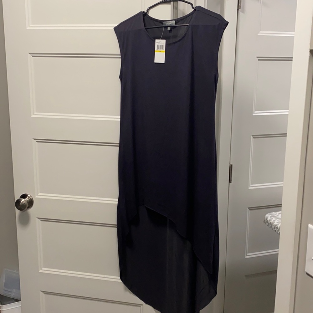 Neiman Marcus lounge dress charcoal